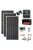 OFF GRID Solar system, 1,32kW 410W solar panel, 5000W inverter, 100A Hybrid MPPT charger black, 24V battery