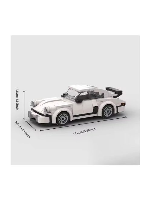 196pcs sports car racing car building block toys, classic MOC building block toys, building block racing car model