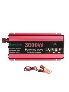   3000W inverter tiszta szinuszos DC 12V-ról AC 220V-ra KIJELZŐVEL