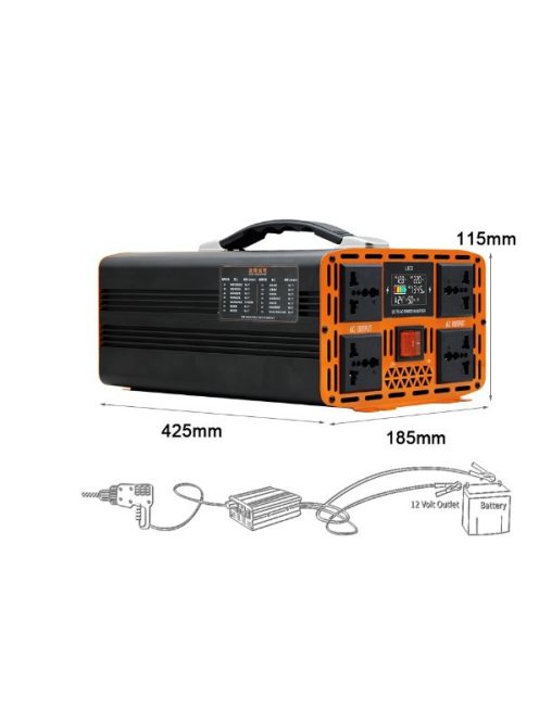 9000W inverter tiszta szinuszos DC 12V-ról AC 220V-ra LED kijelzővel + ajándék