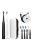 Premium Sonic Electric Toothbrush Set, SG-575 White and Black , 10 heads, 2 Bag, SEAGO