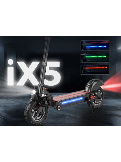 iScooter iX5 elektromos roller üléssel, kulccsal, táskával, 1000W motor, 45km/h sebesség, 45km hatótáv, 54,6V 15000mAh